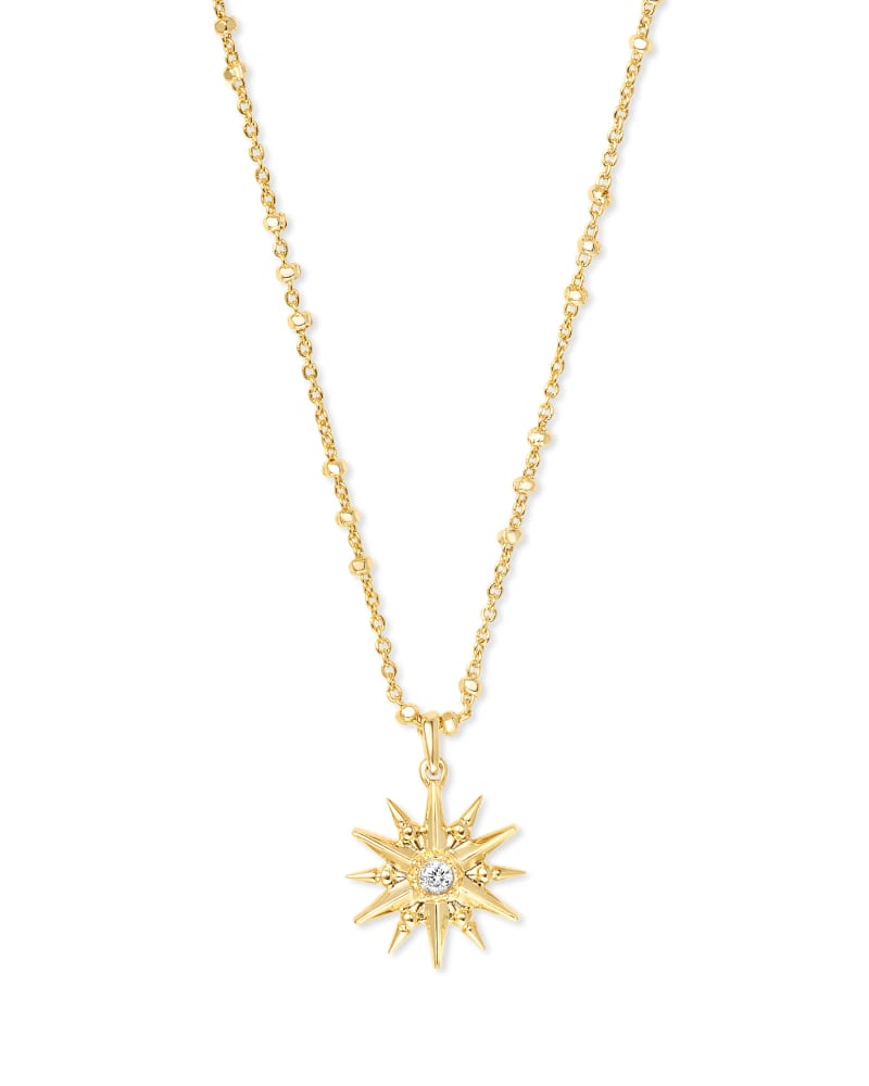 Star Charm Pendant Necklace in Gold image number 0